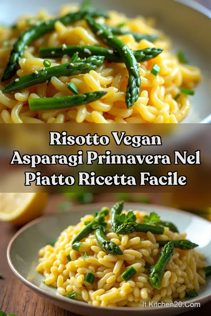 Risotto Vegan Asparagi Primavera nel Piatto Ricetta Facile