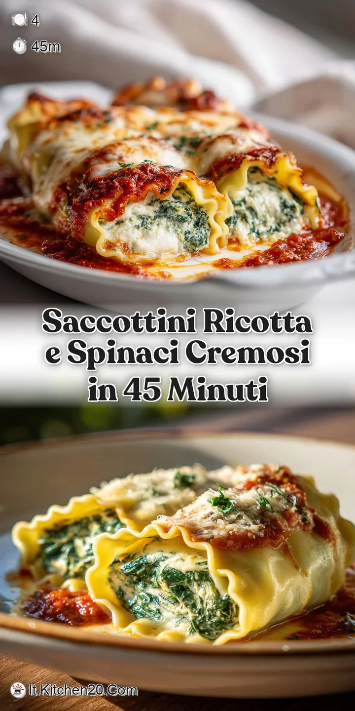 Close-up capturing the rustic texture of the pasta, the creamy ricotta filling, and vibrant green spinach within.