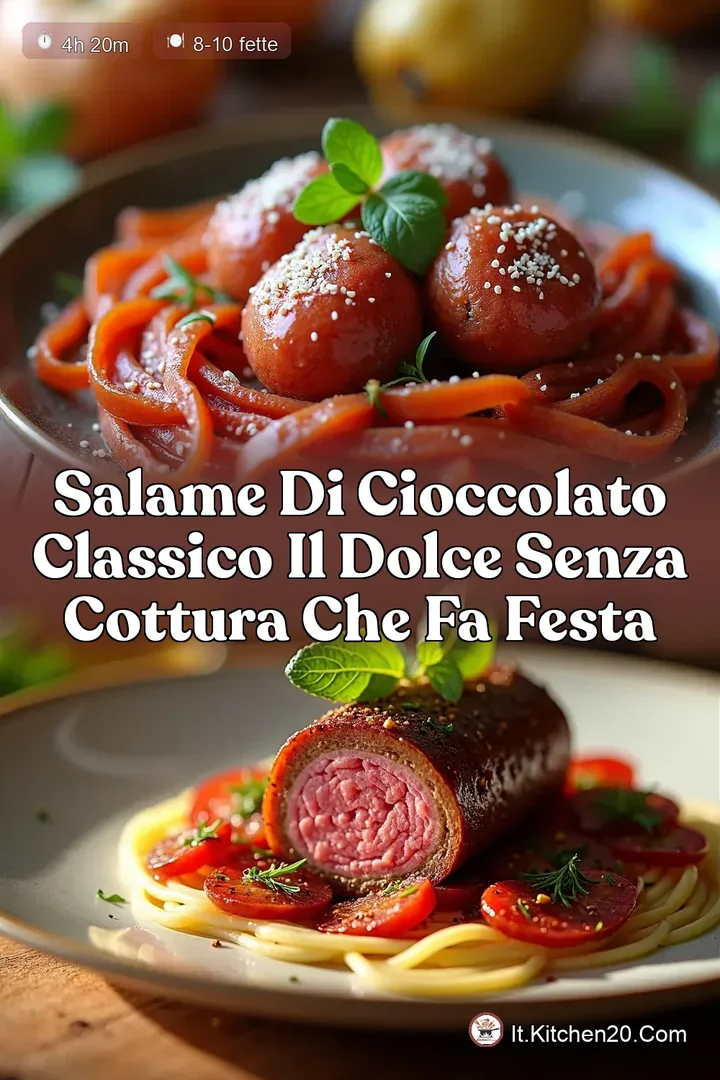 Salame di Cioccolato Classico Il Dolce Senza Cottura che Fa Festa