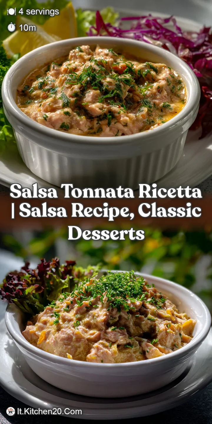 Close-up of a vibrant salsa tonnata with a velvety texture, showcasing flecks of capers and a rich, creamy hue.