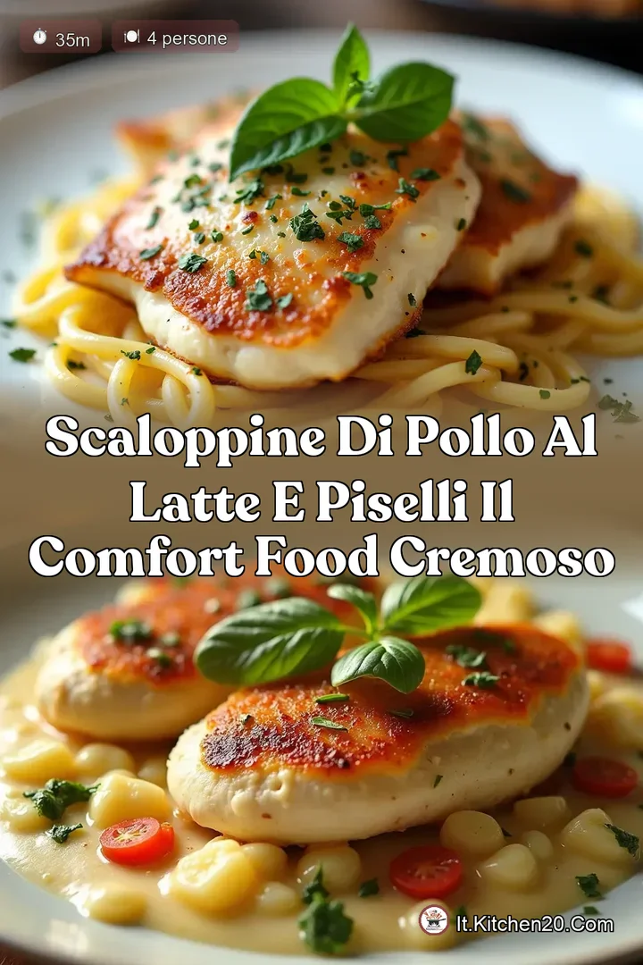 Scaloppine di Pollo al Latte e Piselli Il Comfort Food Cremoso
