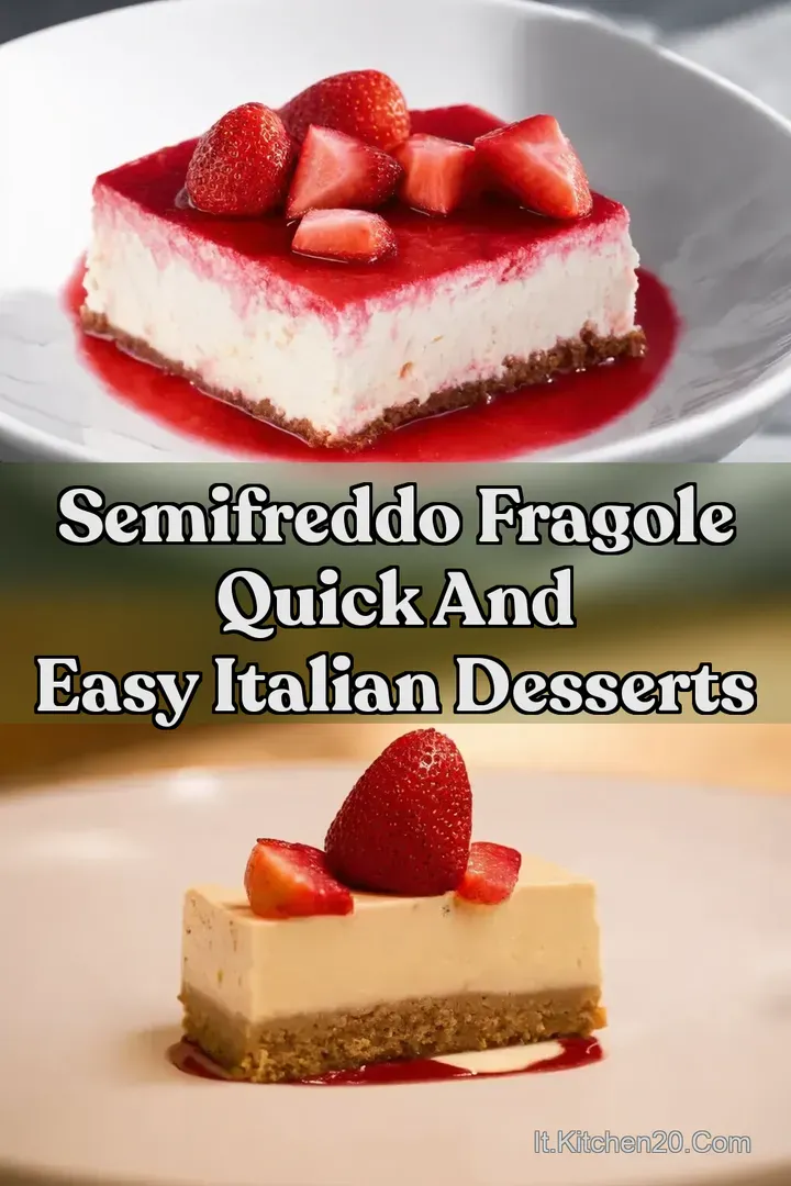 Semifreddo Fragole Quick and Easy Italian Desserts