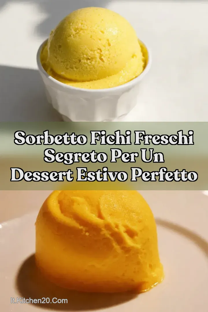 Sorbetto Fichi Freschi Segreto per un Dessert Estivo Perfetto