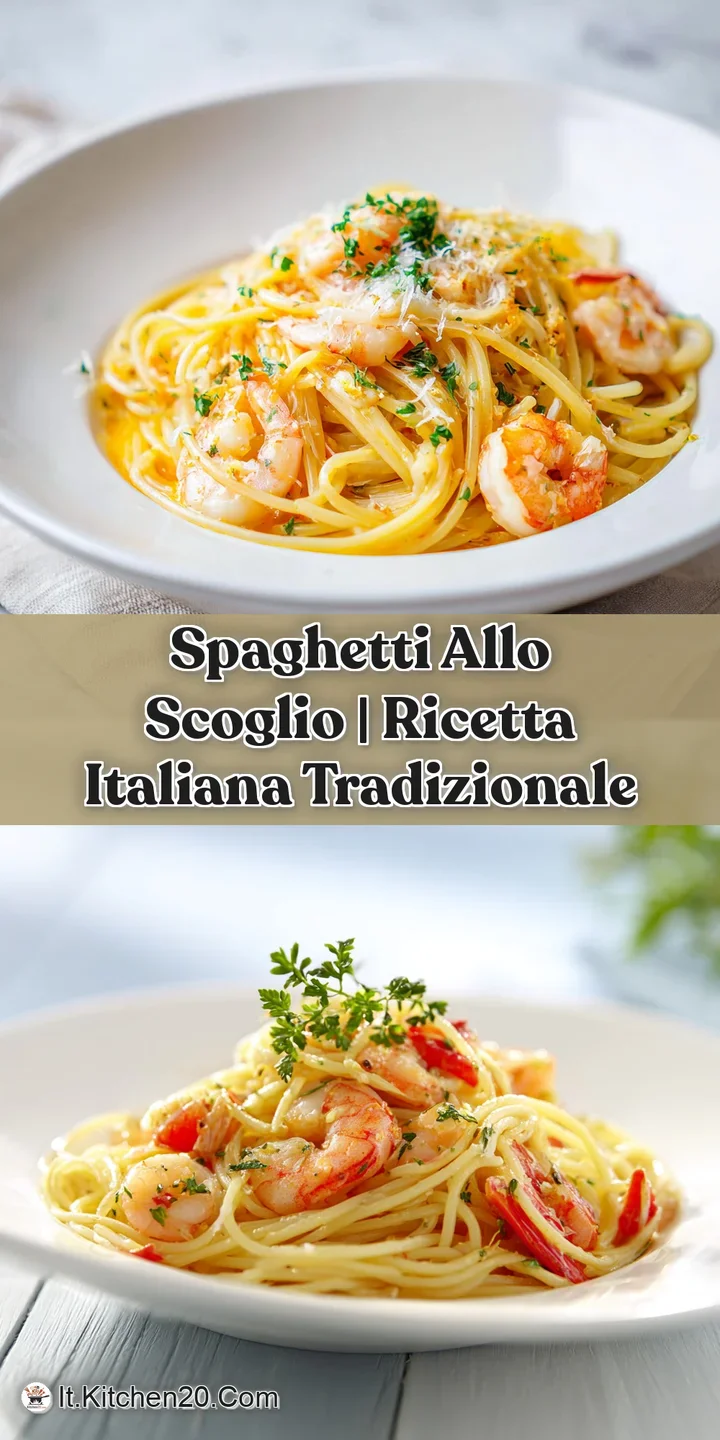 Close-up: Tender mussels and clams mingle with al dente spaghetti, capturing the essence of seafood pasta in a flavorful b...