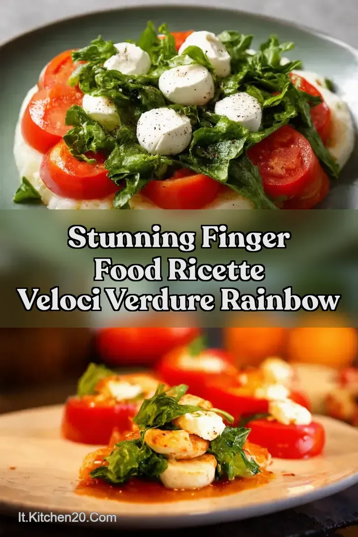 Stunning Finger Food Ricette Veloci Verdure Rainbow