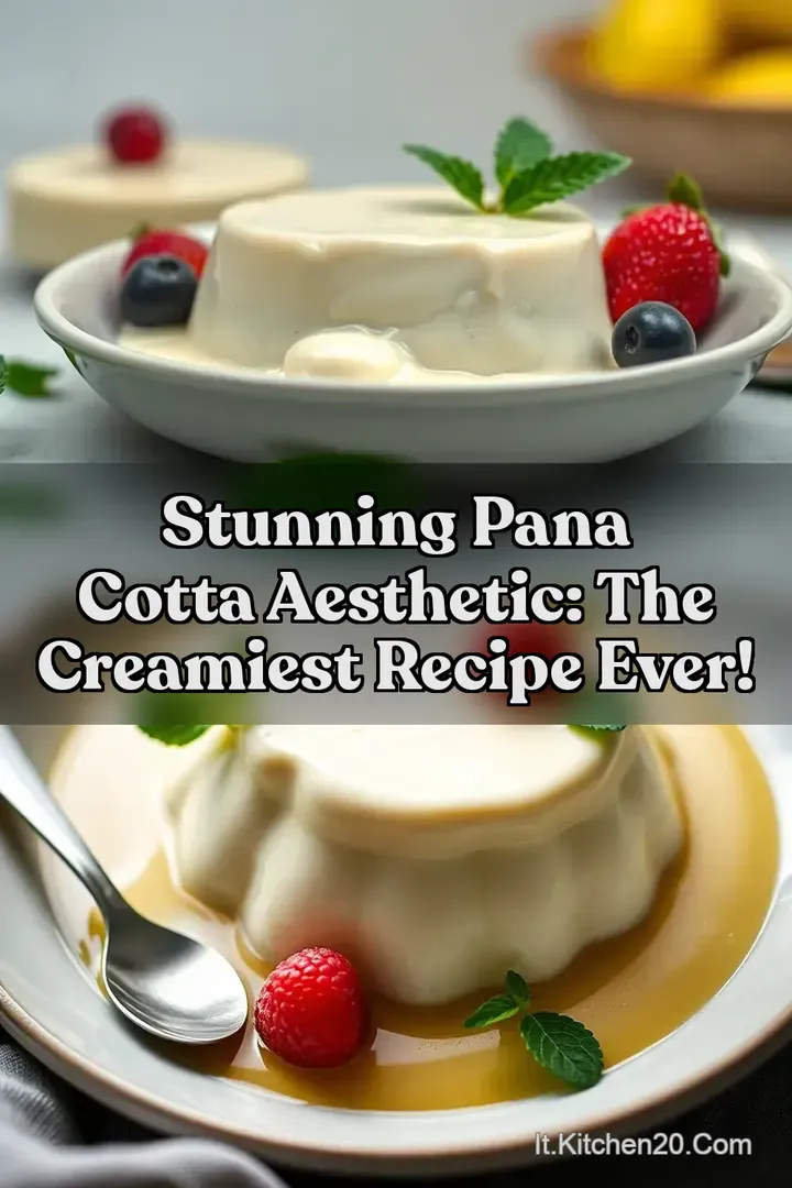 Stunning Pana Cotta Aesthetic: The Creamiest Recipe Ever!