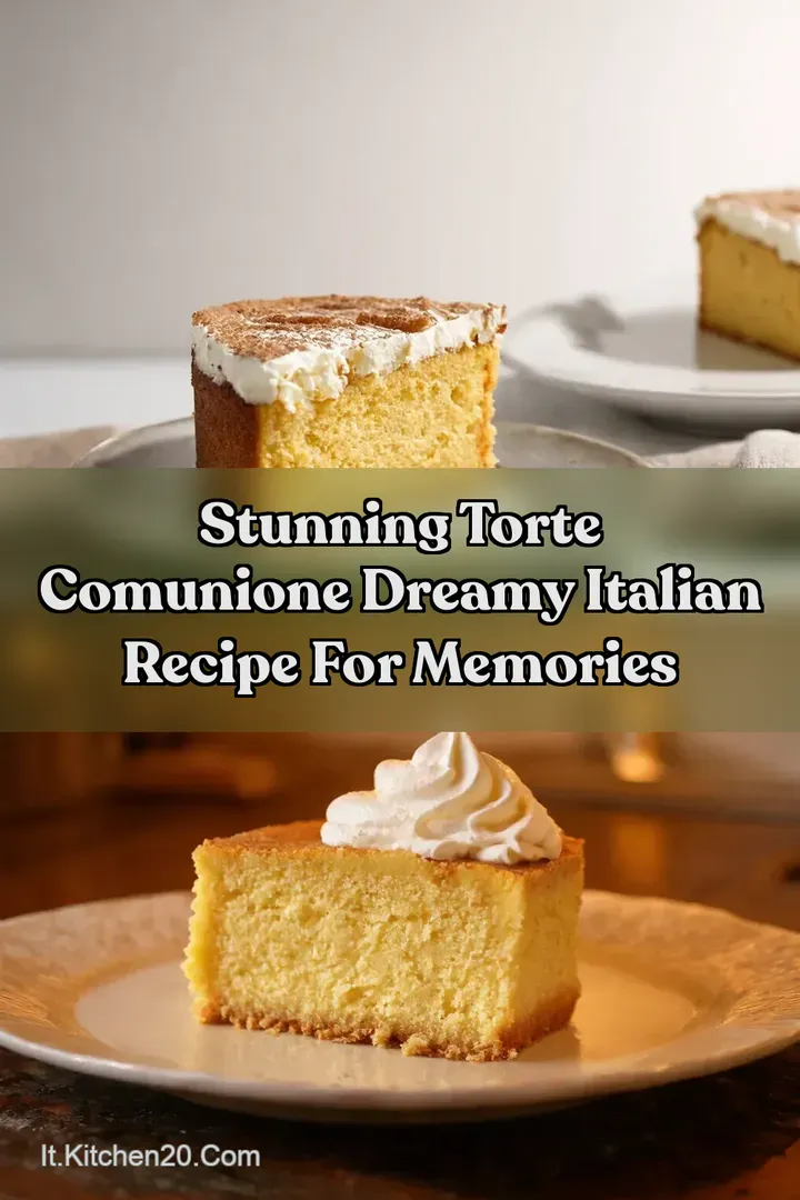 Stunning Torte Comunione Dreamy Italian Recipe for Memories
