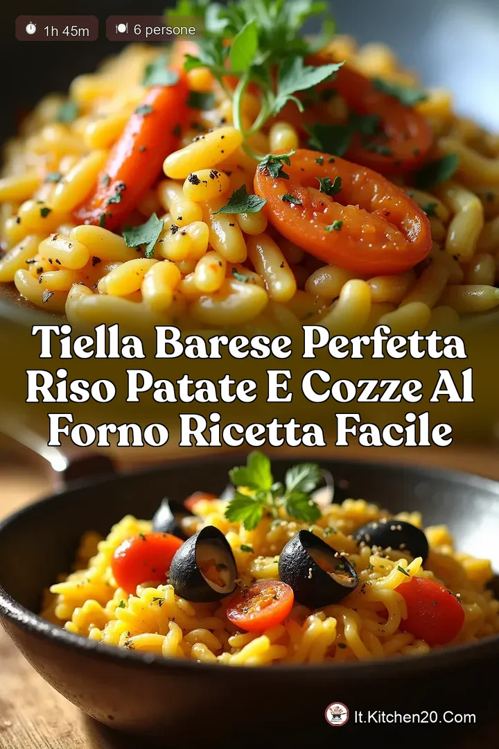 Tiella Barese Perfetta Riso Patate e Cozze al Forno Ricetta Facile