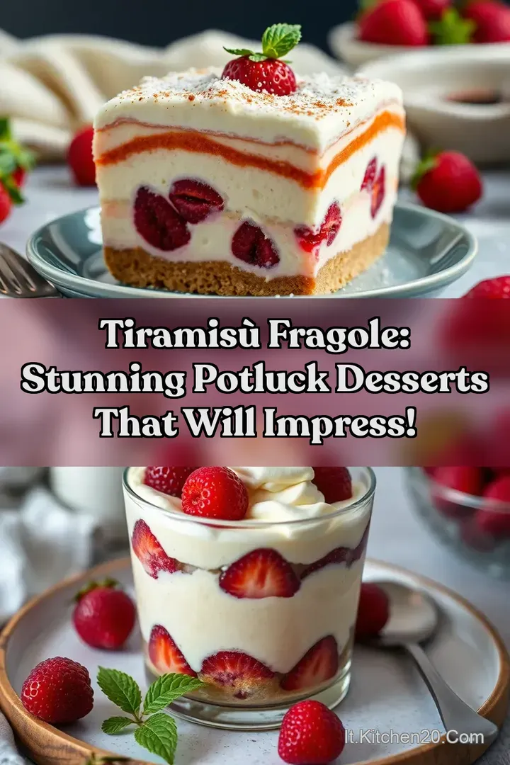 Tiramis&ugrave; Fragole: Stunning Potluck Desserts That Will Impress!