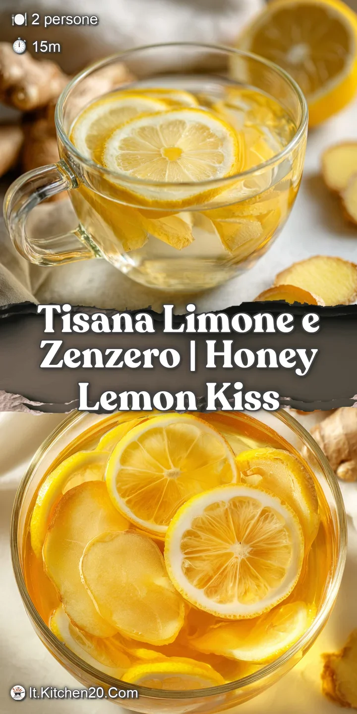 Primo piano di bollicine dorate e condensa fresca su un vetro, con scorze di limone giallo vivo e zenzero grattugiato.