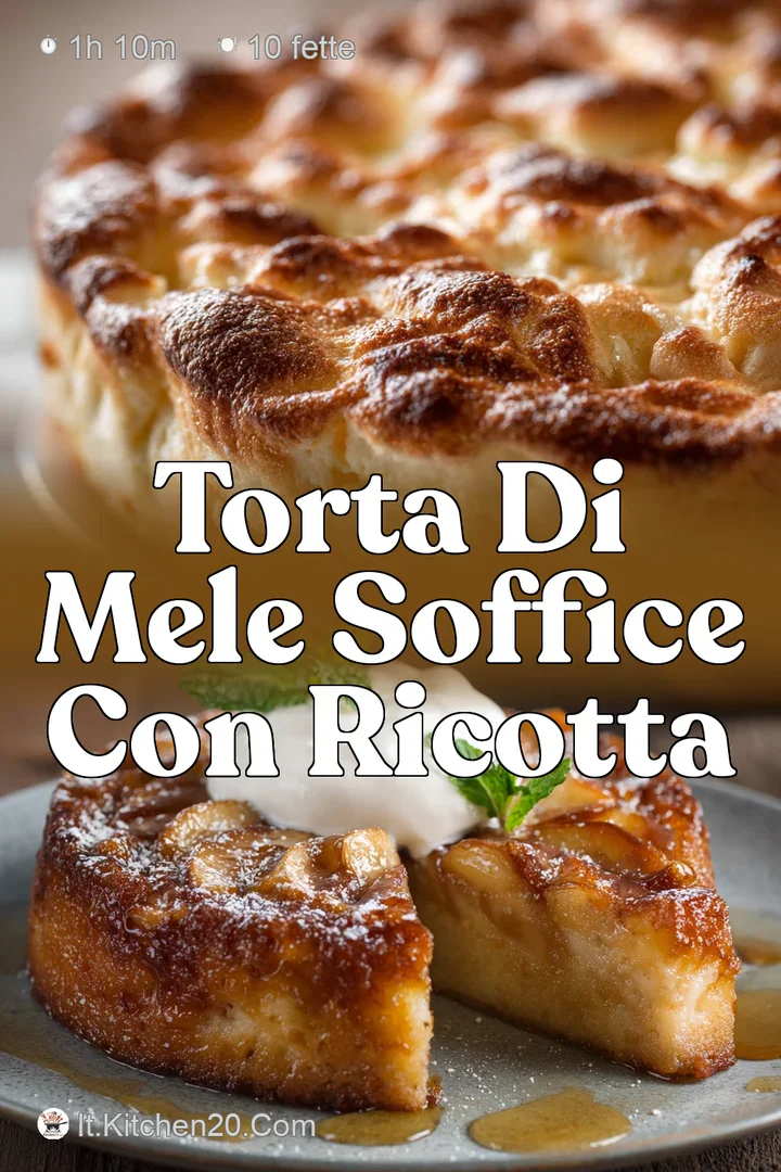 Torta di mele soffice con ricotta