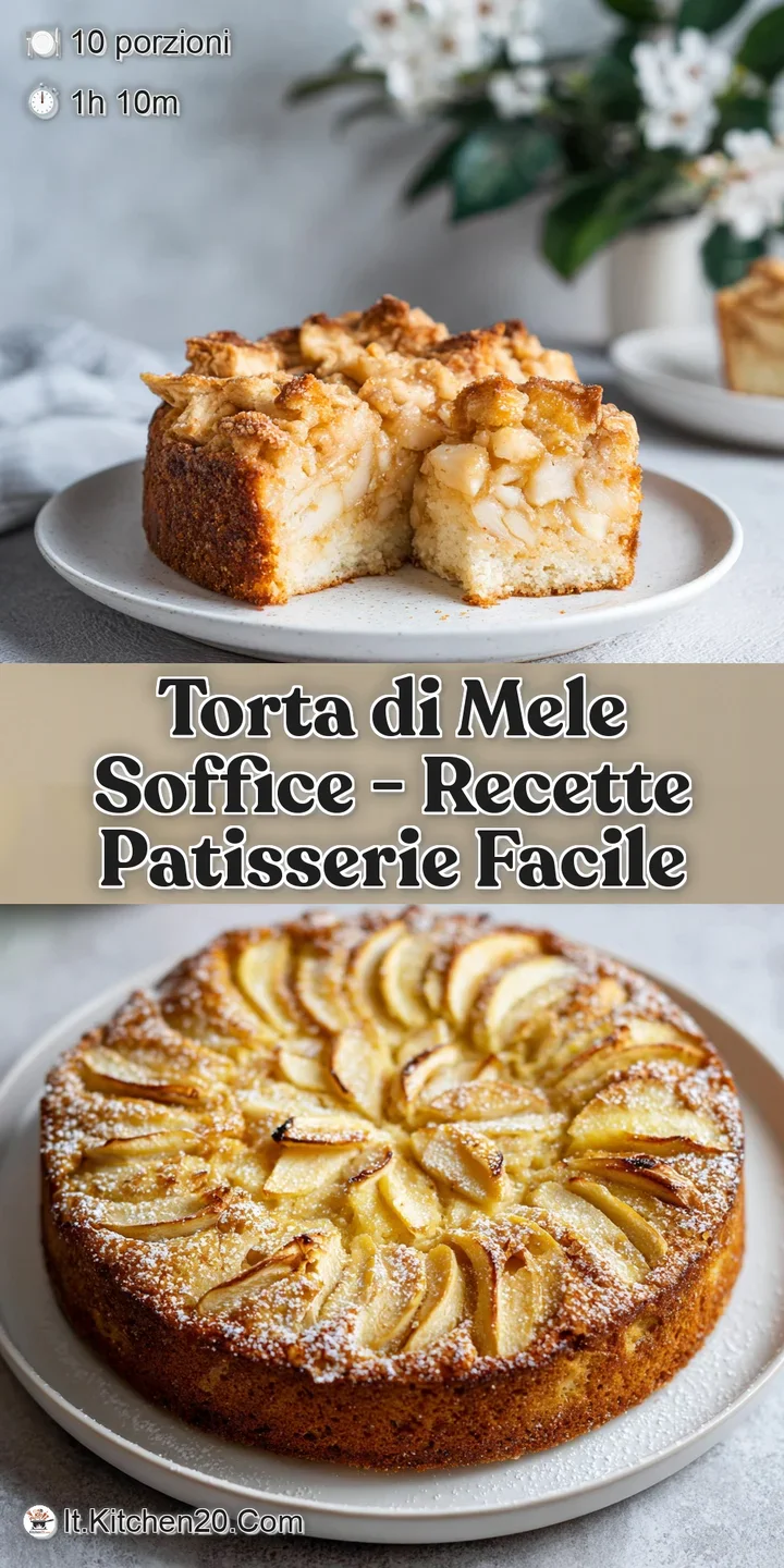 Close-up of a moist apple cake showing its soft crumb and caramelized apple slices, glistening warm.