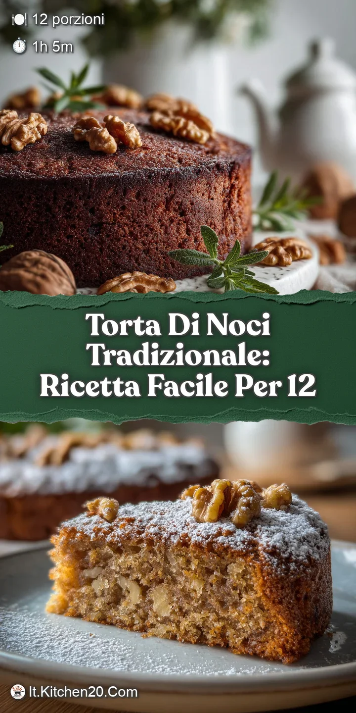 Close-up of a walnut cake; moist crumb with visible walnut pieces. The sweet aroma seems to rise from the golden-brown sur...