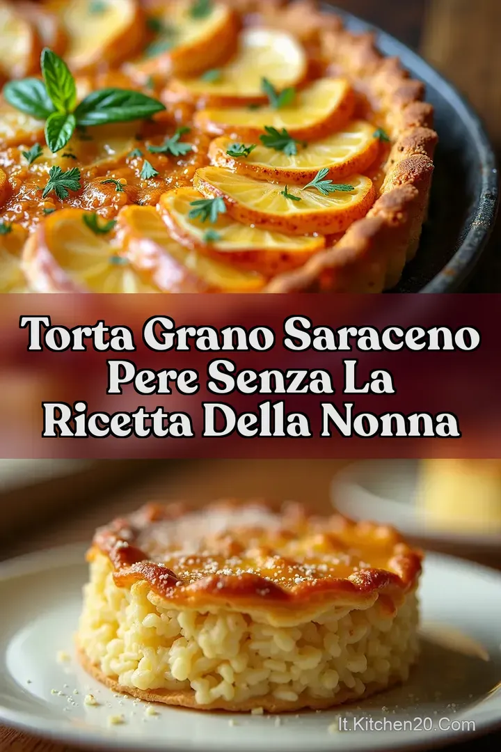 Torta Grano Saraceno Pere Senza La Ricetta Della Nonna