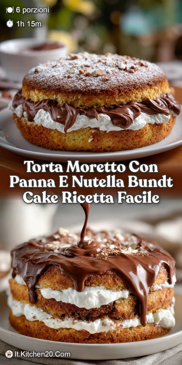 Torta Moretto Con Panna E Nutella Bundt Cake Ricetta Facile