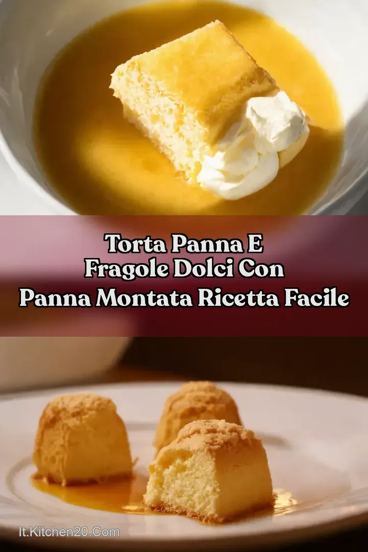 Torta Panna e Fragole dolci con panna montata Ricetta Facile