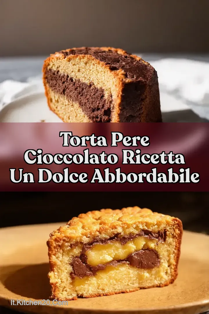 Torta Pere Cioccolato Ricetta Un Dolce Abbordabile