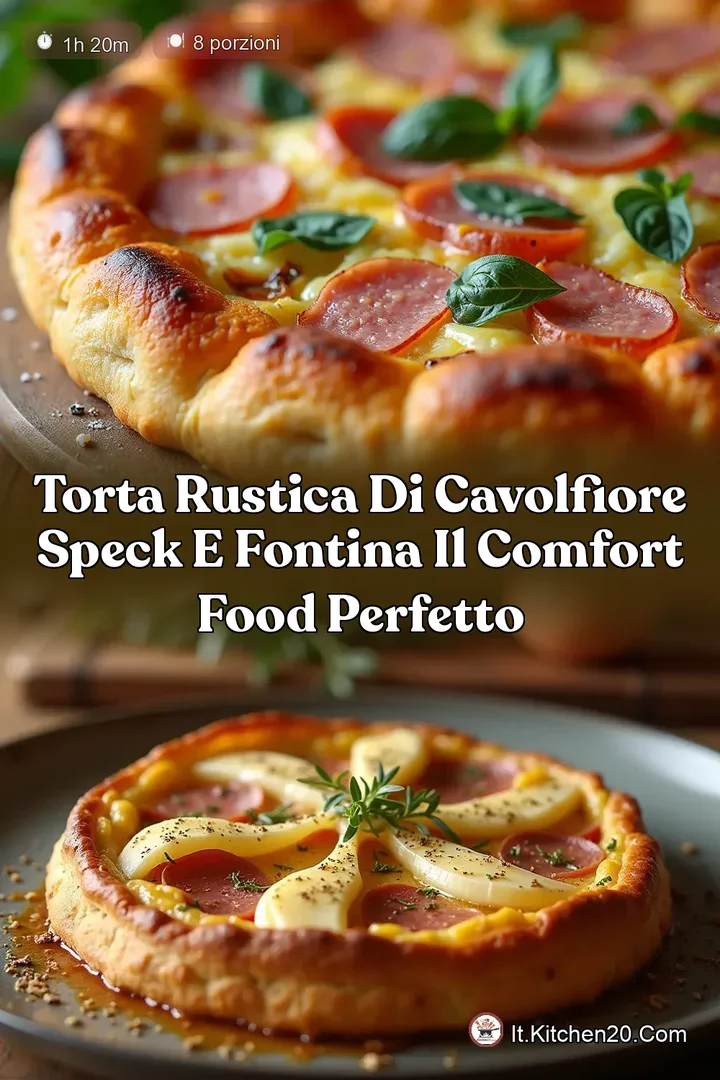 Torta Rustica di Cavolfiore Speck e Fontina Il Comfort Food Perfetto