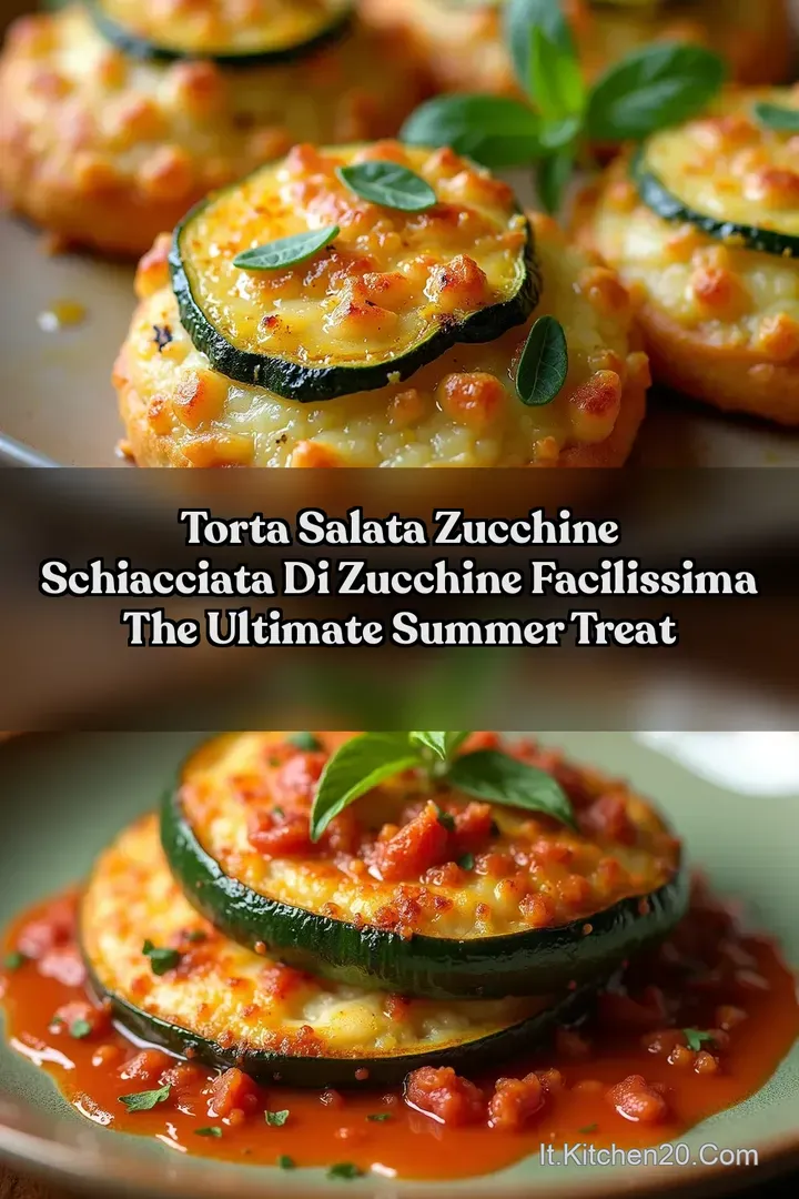 Torta Salata Zucchine Schiacciata di zucchine Facilissima The Ultimate Summer Treat