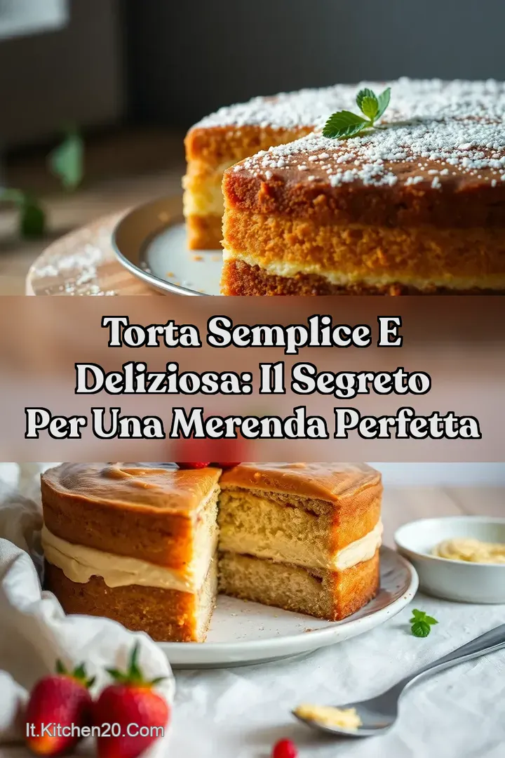 Torta Semplice e Deliziosa: Il Segreto per una Merenda Perfetta