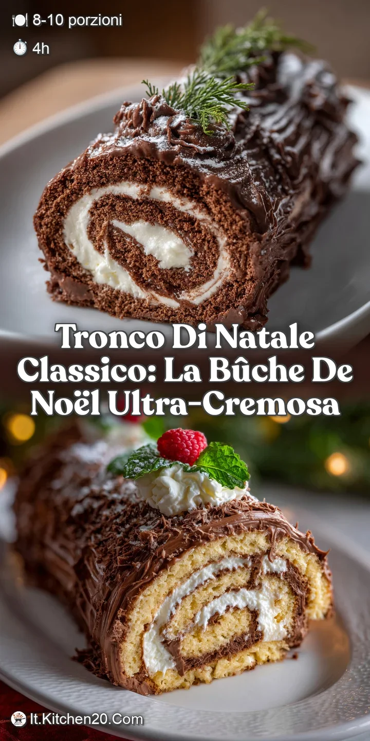 Tronco di Natale Classico: La B&ucirc;che de No&euml;l Ultra-Cremosa