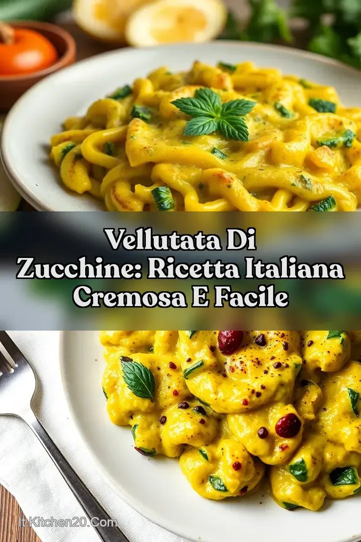Vellutata di Zucchine: Ricetta Italiana Cremosa e Facile
