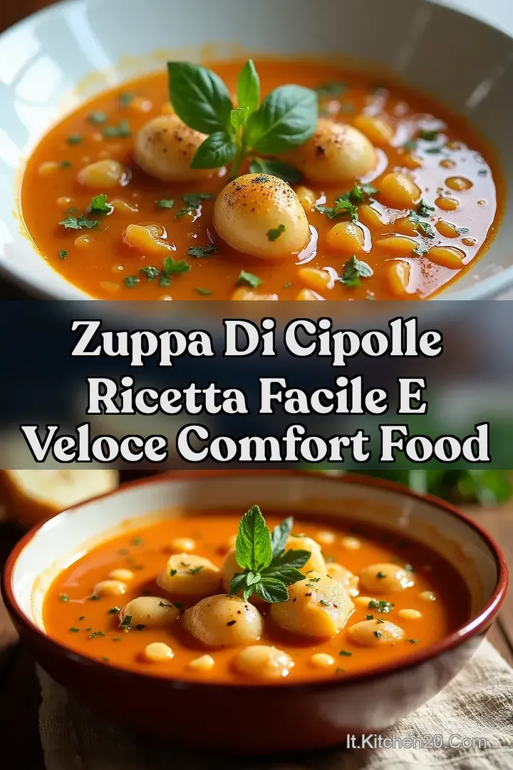 Zuppa di Cipolle Ricetta Facile e Veloce Comfort Food