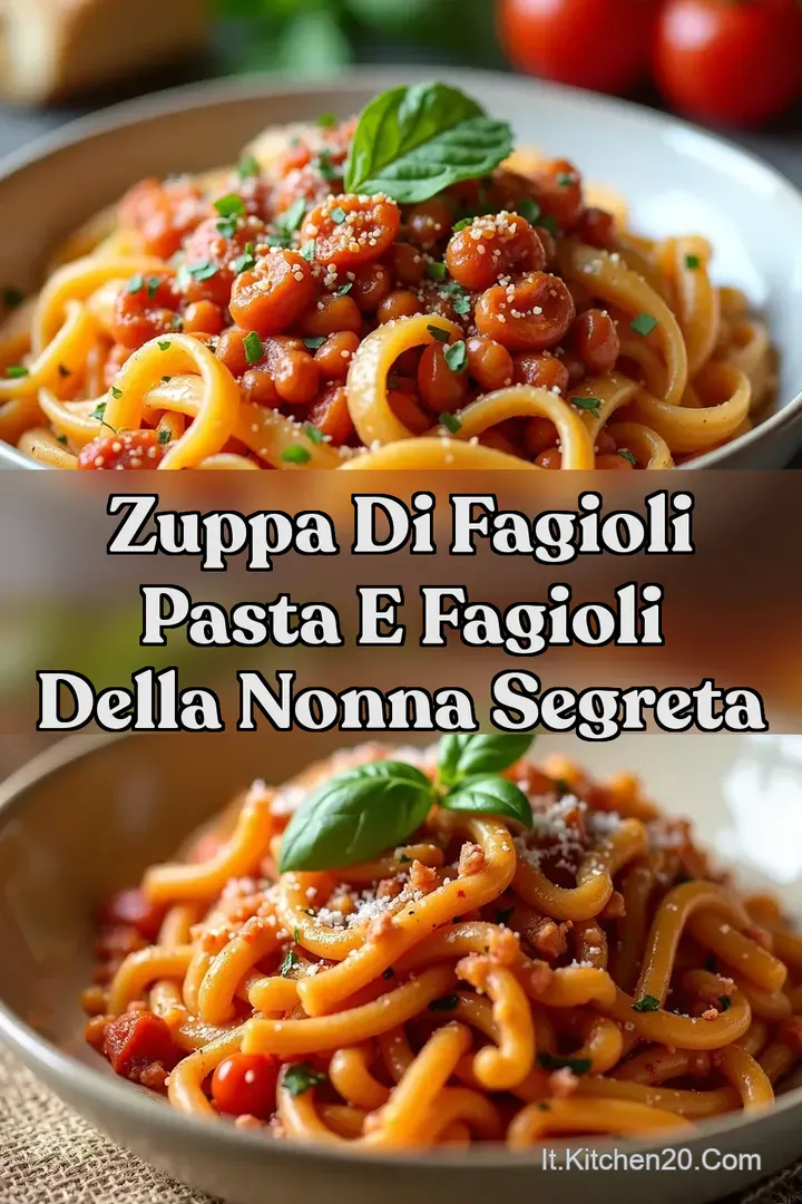 Zuppa di Fagioli Pasta e Fagioli della Nonna Segreta