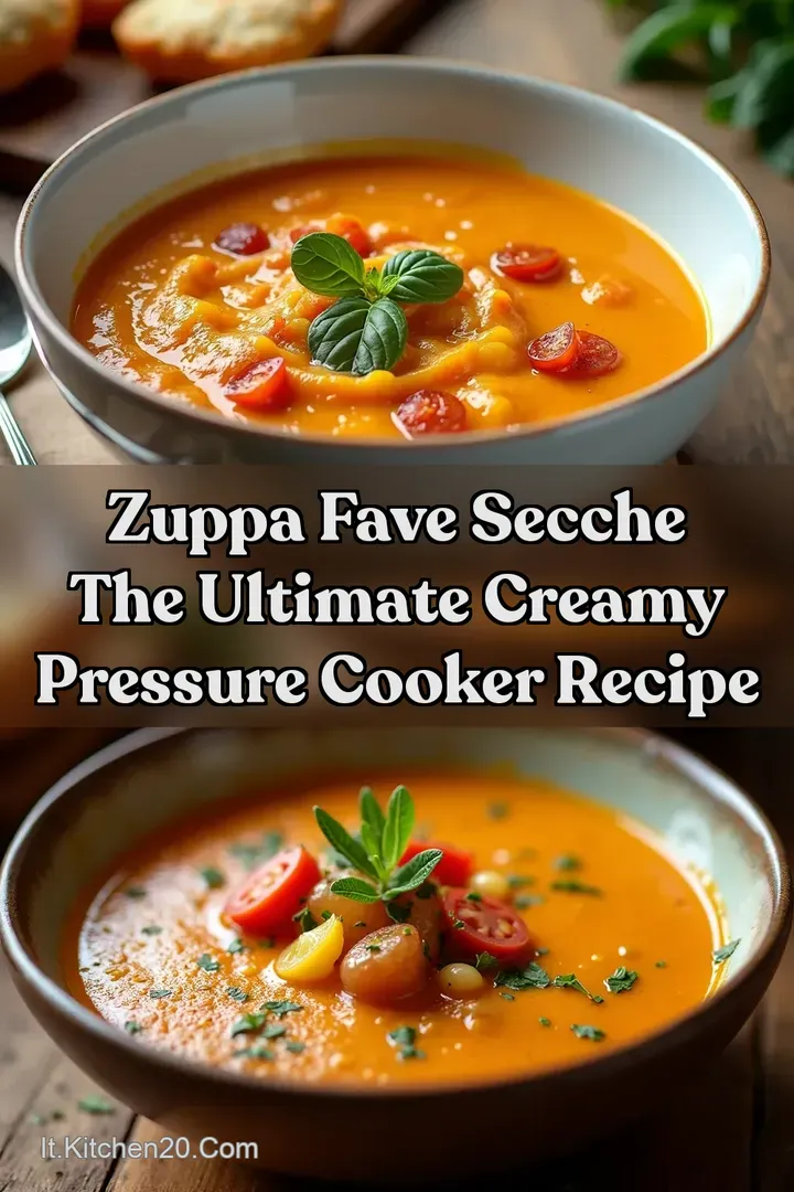 Zuppa Fave Secche The ULTIMATE Creamy Pressure Cooker Recipe