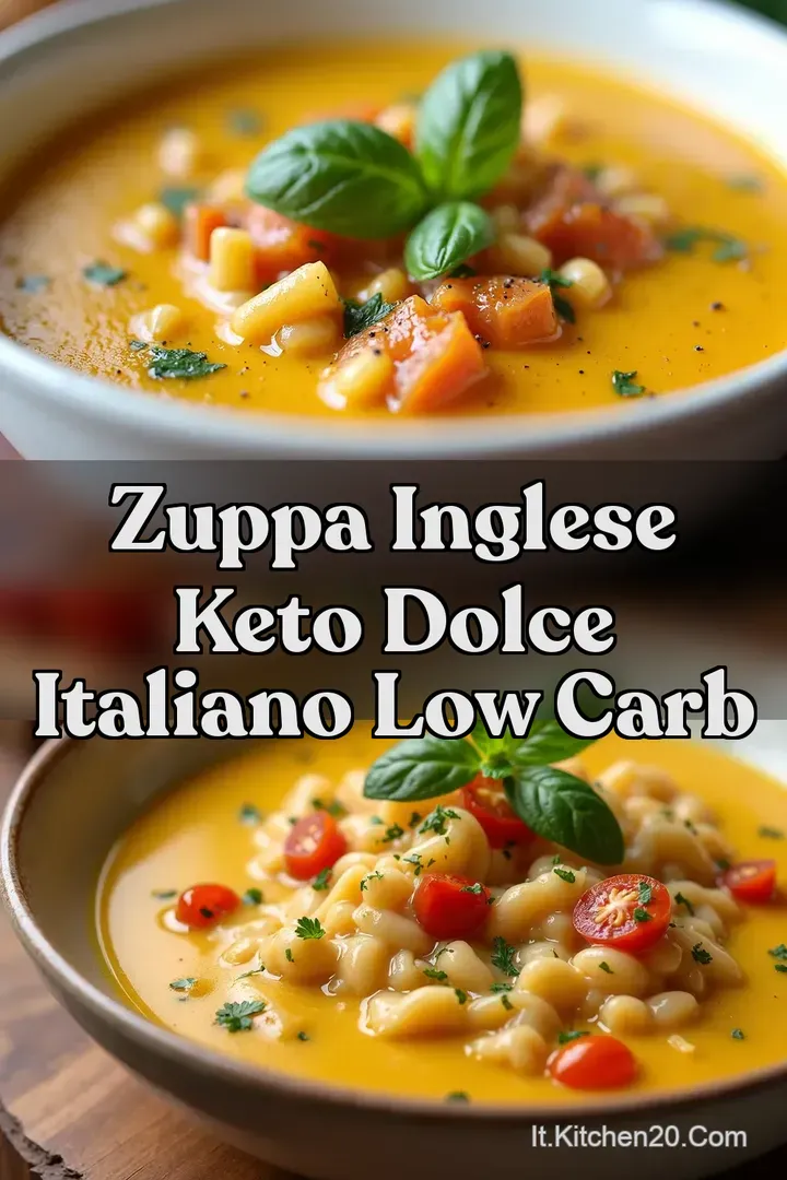 Zuppa Inglese Keto Dolce Italiano Low Carb