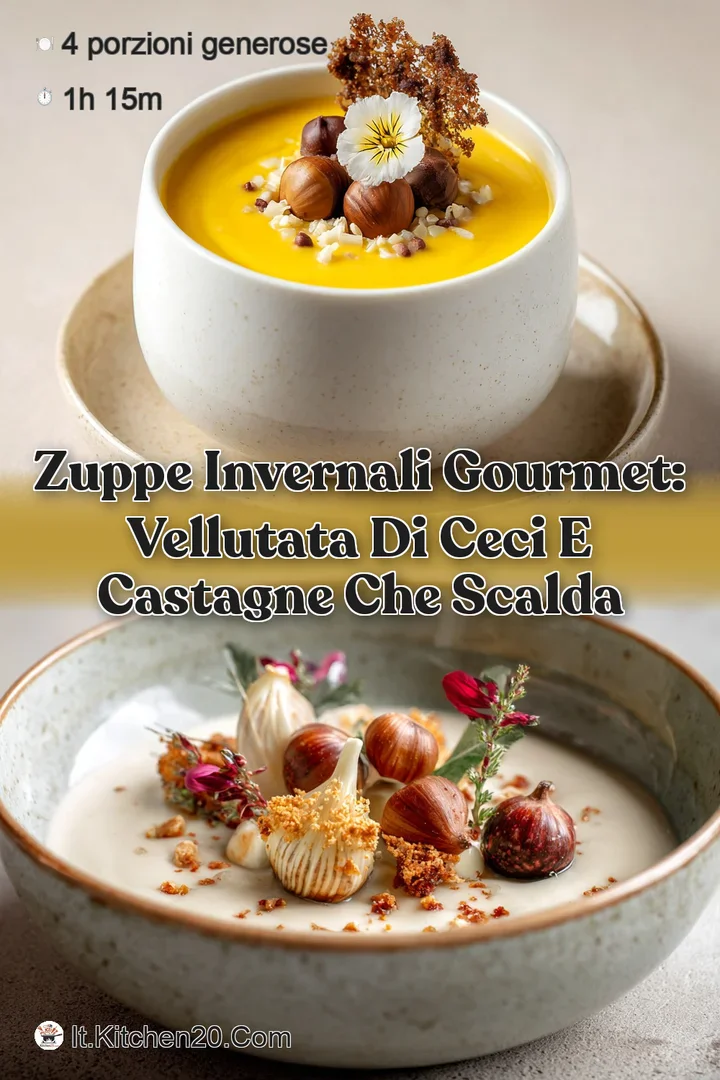 Zuppe Invernali Gourmet: Vellutata di Ceci e Castagne che Scalda