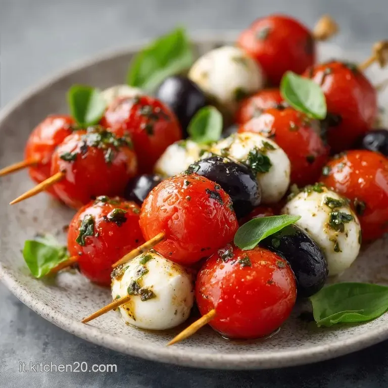 Antipasti Freddi: Spiedini Tricolore Leggeri