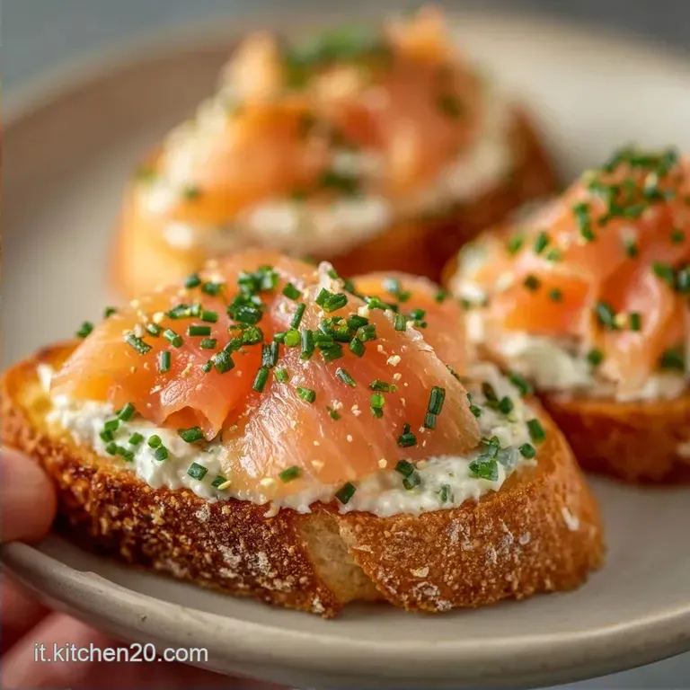 Antipasto Veloce al Formaggio Spalmabile e Salmone