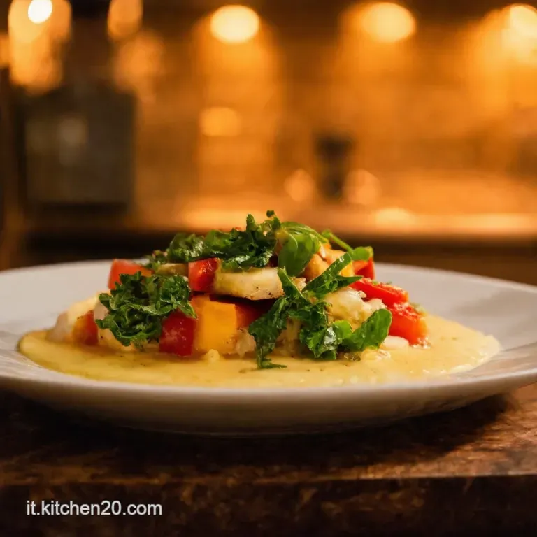 Arcobaleno Di Verdure Grigliate Con Salsa Allo Yogurt E Menta presentation