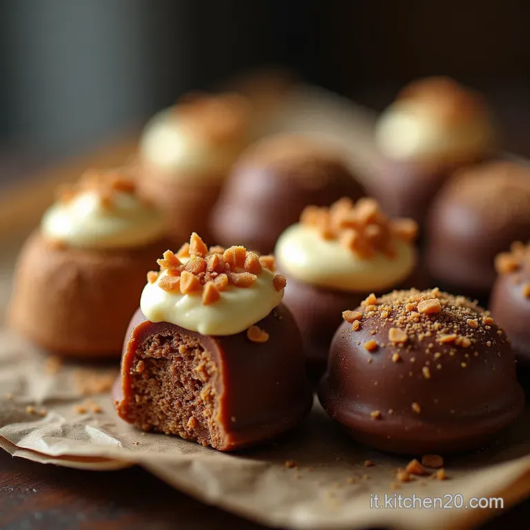 Il Tricolore del Cacao Tartufi Classici Ganache al Pistacchio e Pralin&eacute; Croccante