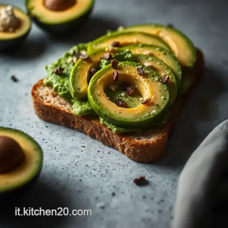 Avocado Toast Alla Mediterranea presentation