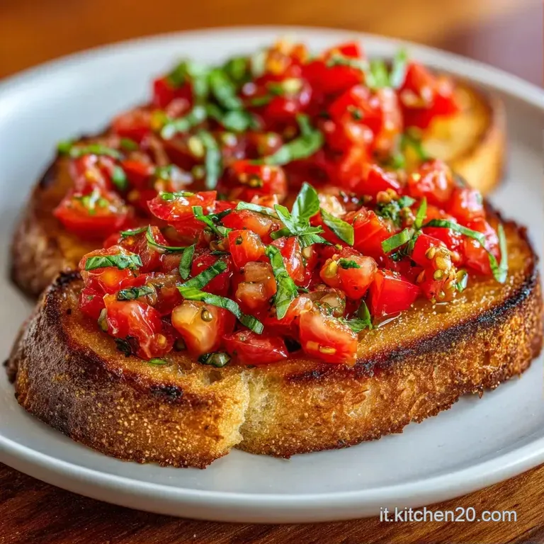 Composizione ordinata di crostini croccanti su un piatto bianco, decorati con basilico fresco e pepe nero macinato.