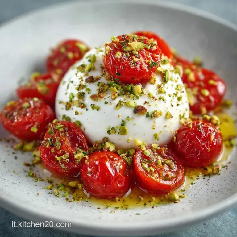 Composizione ordinata di mini toast guarniti con crema di burrata vellutata e gocce di olio extravergine d'oliva lucido.