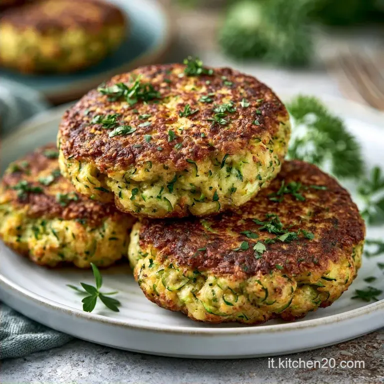 Burger Di Zucchine Salutari: Croccanti