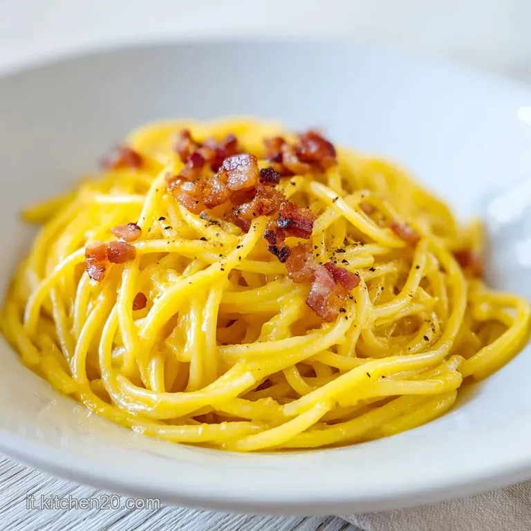 Pasta alla Carbonara Originale: Cremosa e Saporita