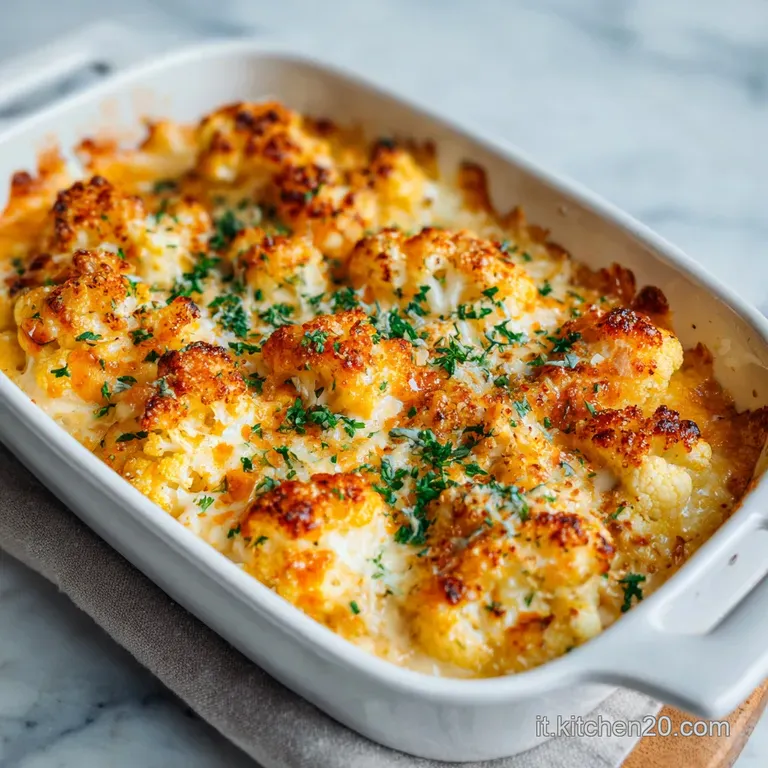 Cavolfiore Gratinato al Forno: Croccante e Vellutato