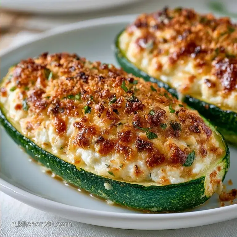 Zucchine Ripiene Cremose al Forno