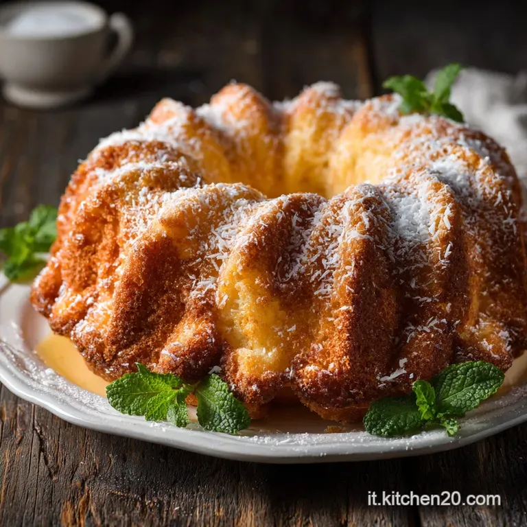 Ciambella alle mele e cocco La soffice armonia del mattino con yogurt