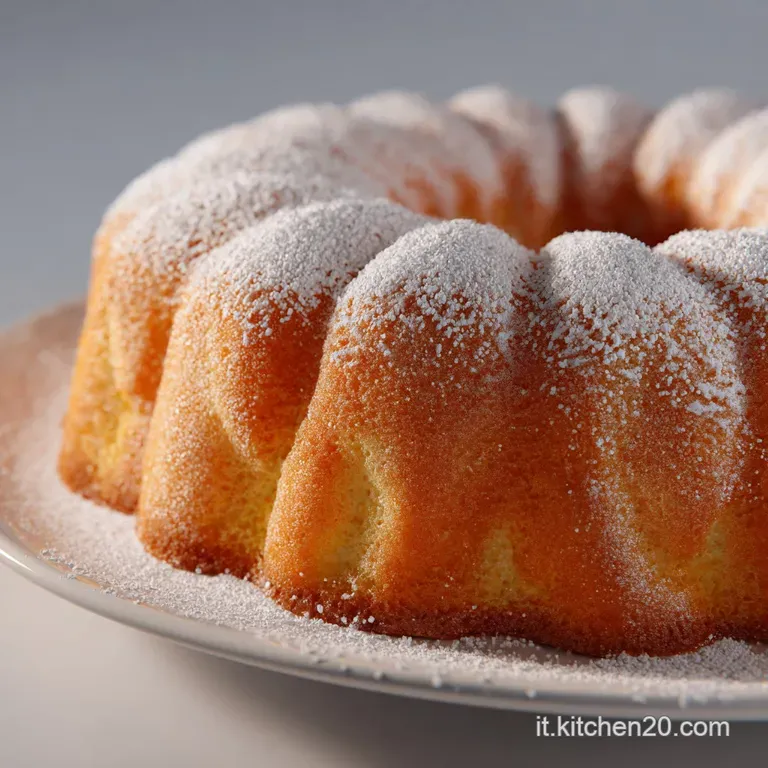 Fetta di dolce giallo pallido adagiata su un piatto in ceramica bianca, decorata con piccoli frutti rossi freschi.