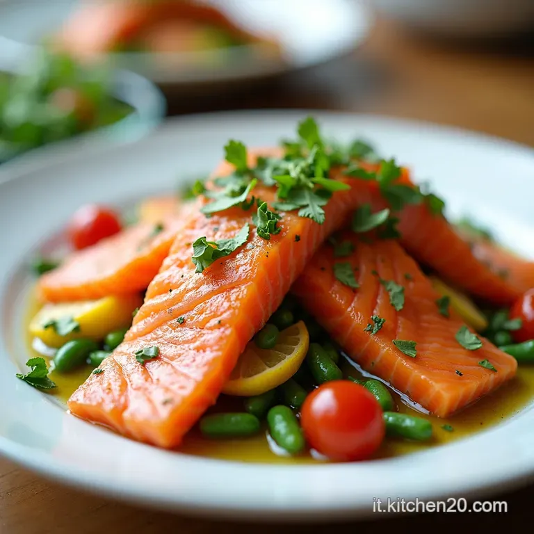 Copenhagen Colorata Insalata di Salmone con Agrumi e Aneto