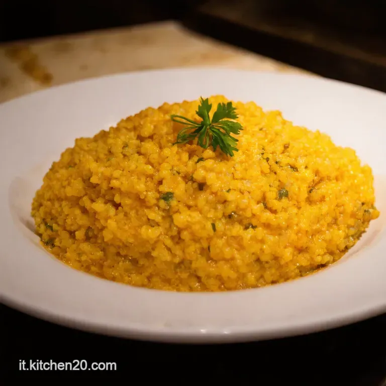 Cous Cous Alla Trapanese presentation