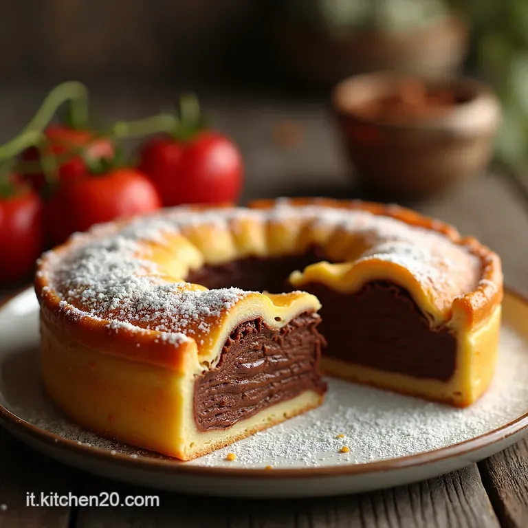 Crostata Alla Nutella presentation