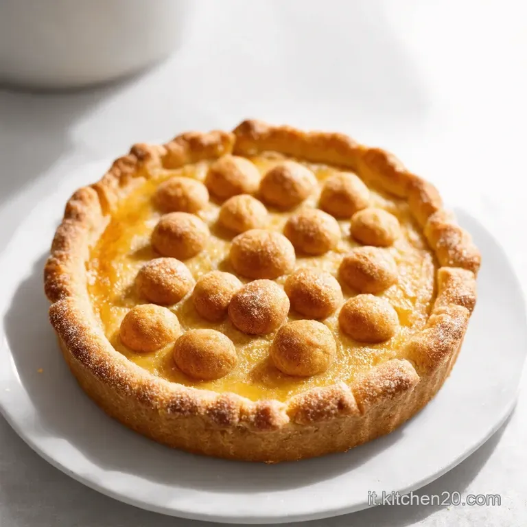 Crostata alle Pesche e Amaretti Veloce