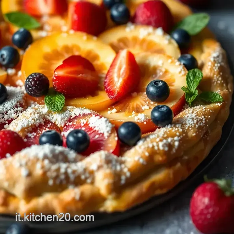 Crostata Di Frutta Fresca Al Limone presentation