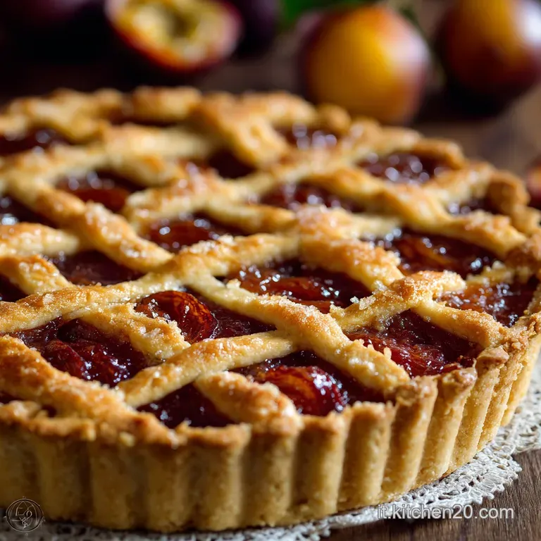 Crostata con marmellata di prugne la ricetta della nonna per una frolla perfetta